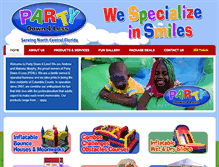 Tablet Screenshot of partydown4less.com